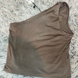 Express one shoulder top